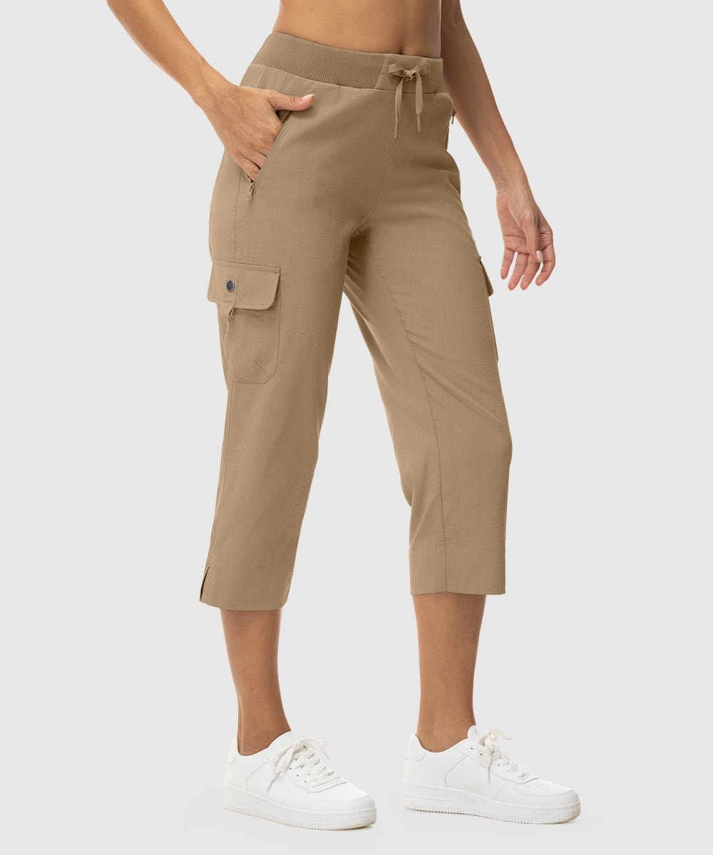 Women's Outdoor Athletic Travel Casual Cropped Pants - TBMPOY