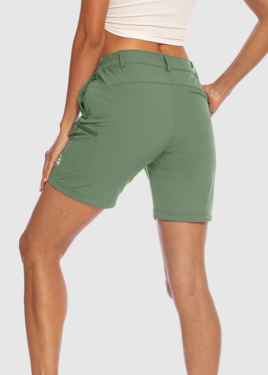 Women's Quick Dry Lightweight Stretchy Cargo Shorts--Plus - TBMPOY