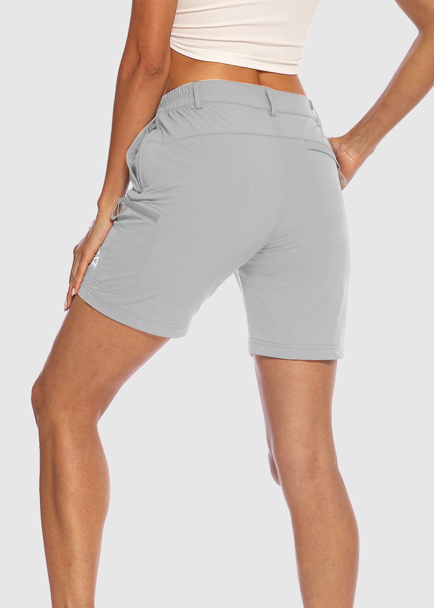 Women's Quick Dry Lightweight Stretchy Cargo Shorts--Plus - TBMPOY