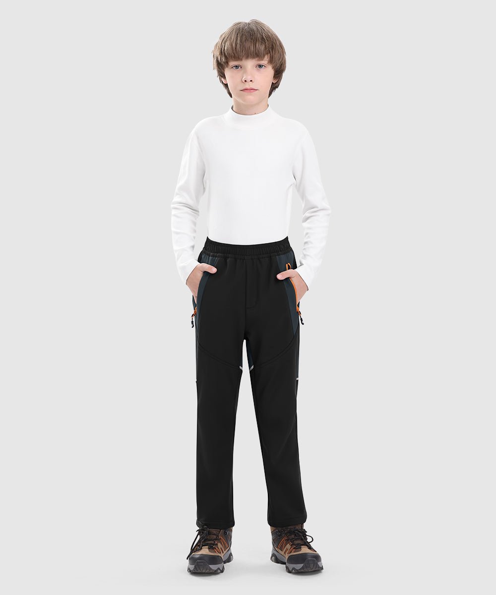 Boys' Outdoor Fleece - Lined Hiking Pants - TBMPOY