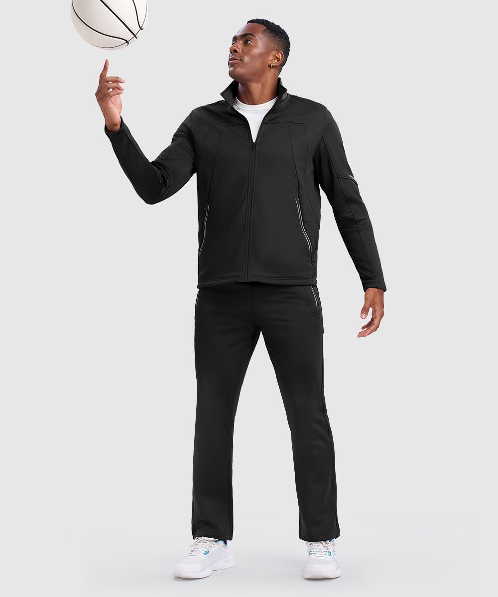 Men's Stand Collar Cold - proof Running Fitness Suit - TBMPOY