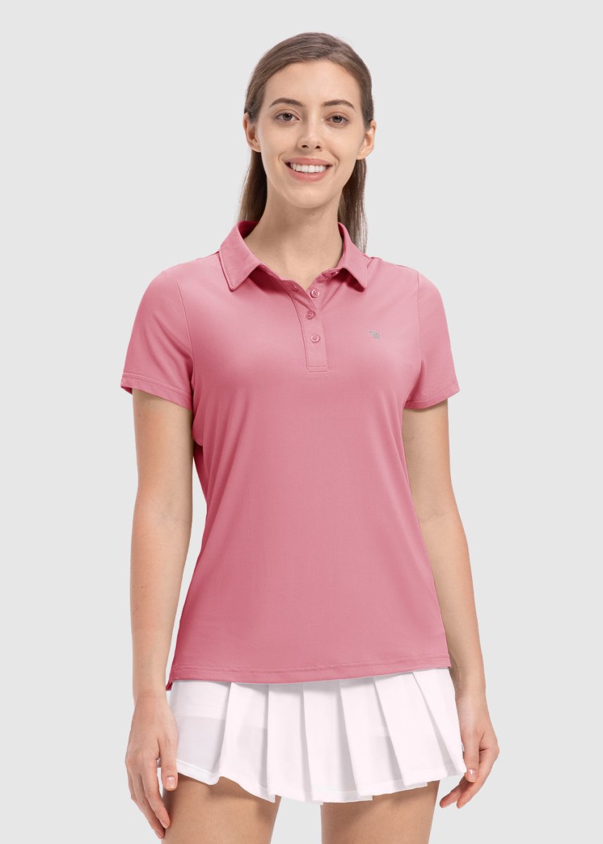 Women's 4 - Button Quick Dry Polo Shirts - TBMPOY