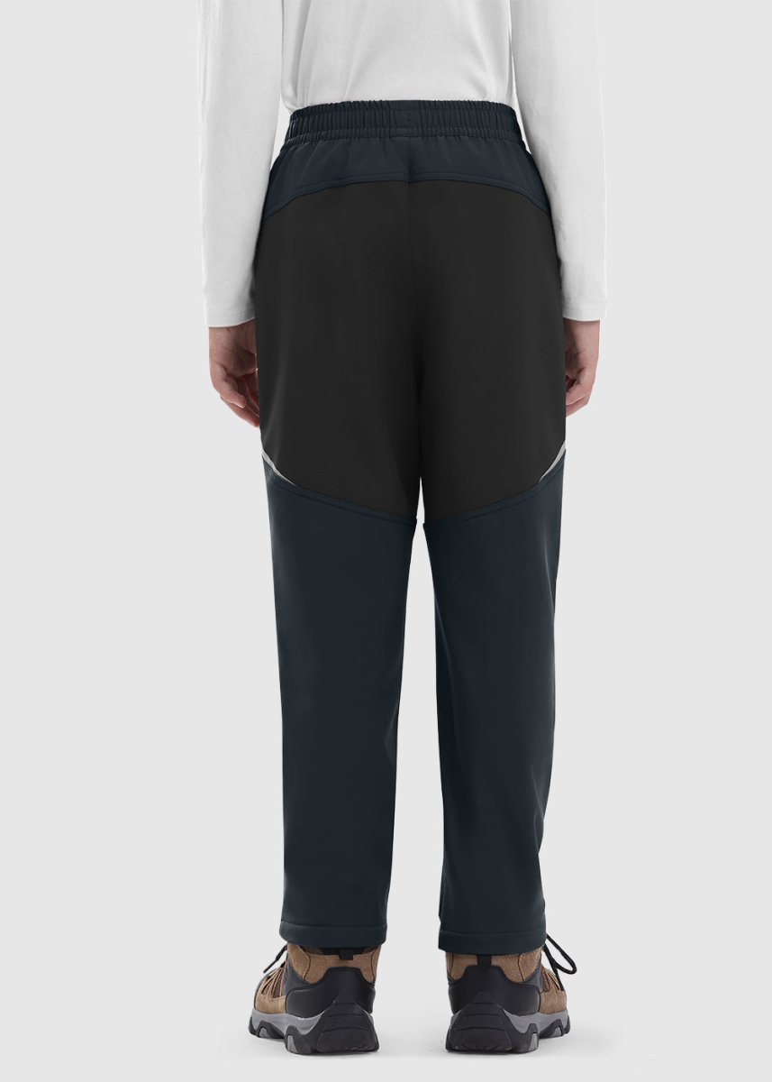 Boys' Outdoor Water Resistant Fleece - Lined Softshell Pants - TBMPOY