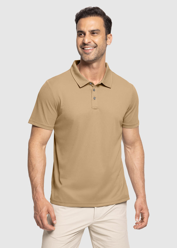 Men's Moisture Wicking Summer Casual Polo Golf Shirts