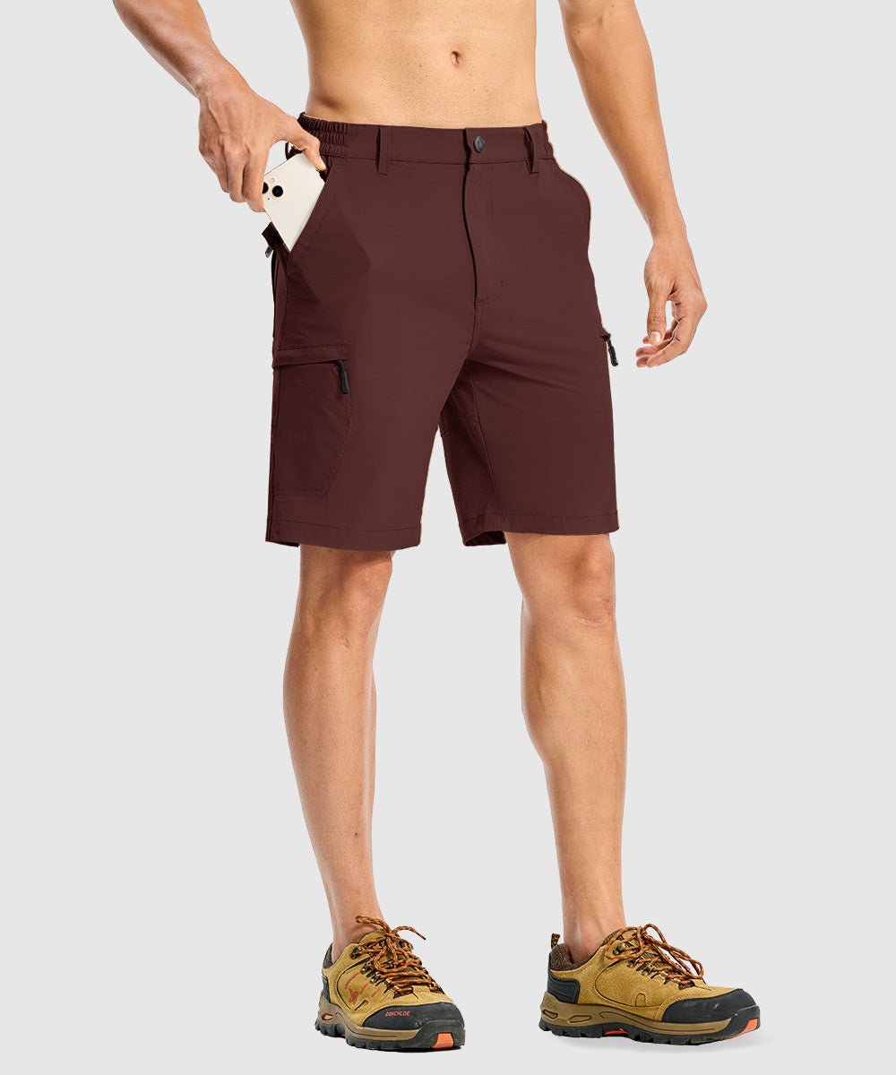 Men's Stretchy Quick Dry Cargo Hiking Shorts - TBMPOY
