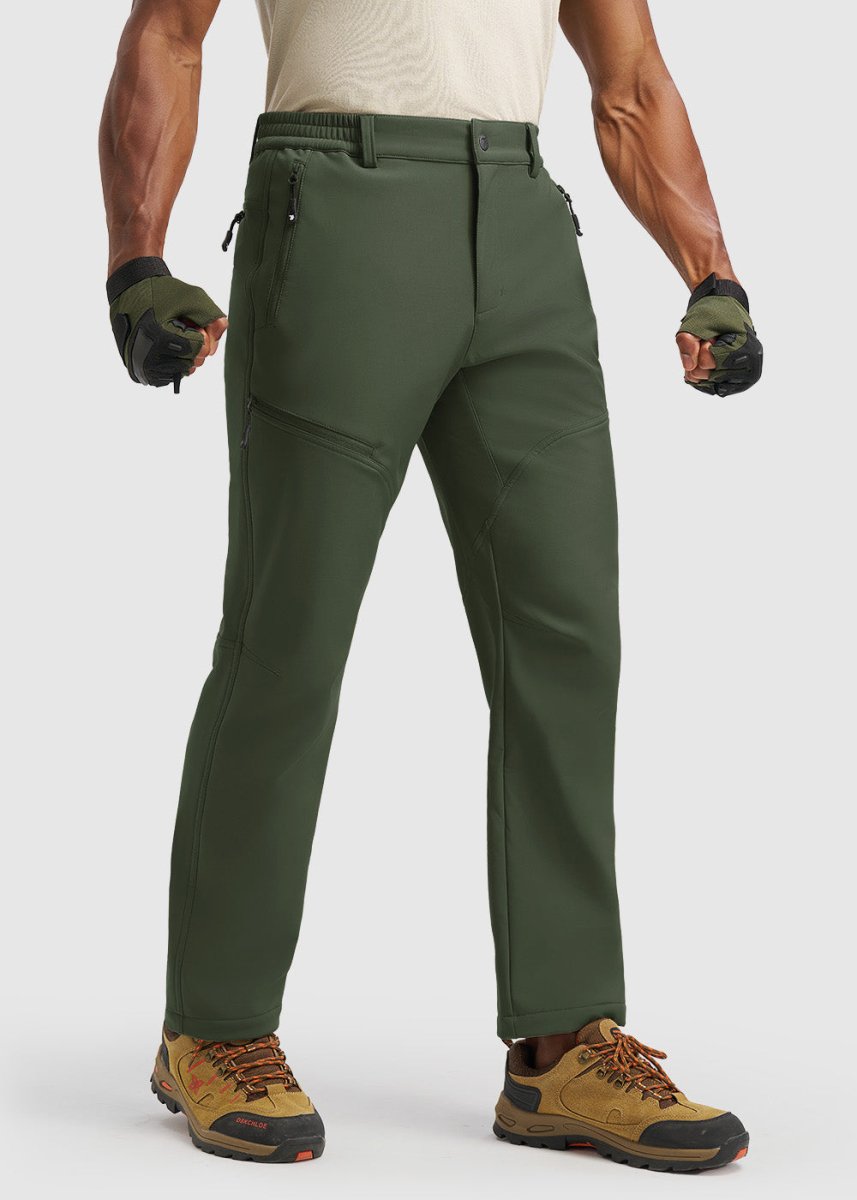 Men's Durable Fleece - Stretch Outdoor Hiking Pants - TBMPOY