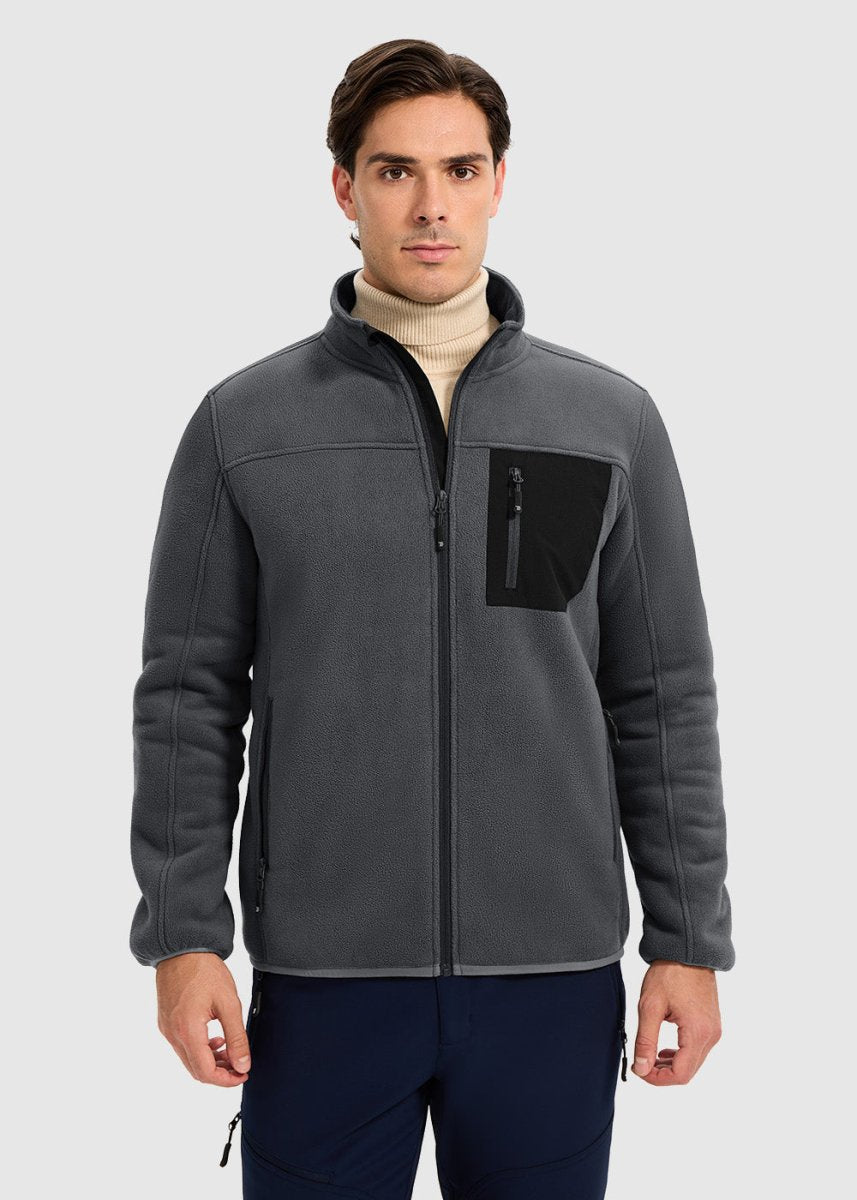 Men's Chest Pocket Fleece Jacket - TBMPOY