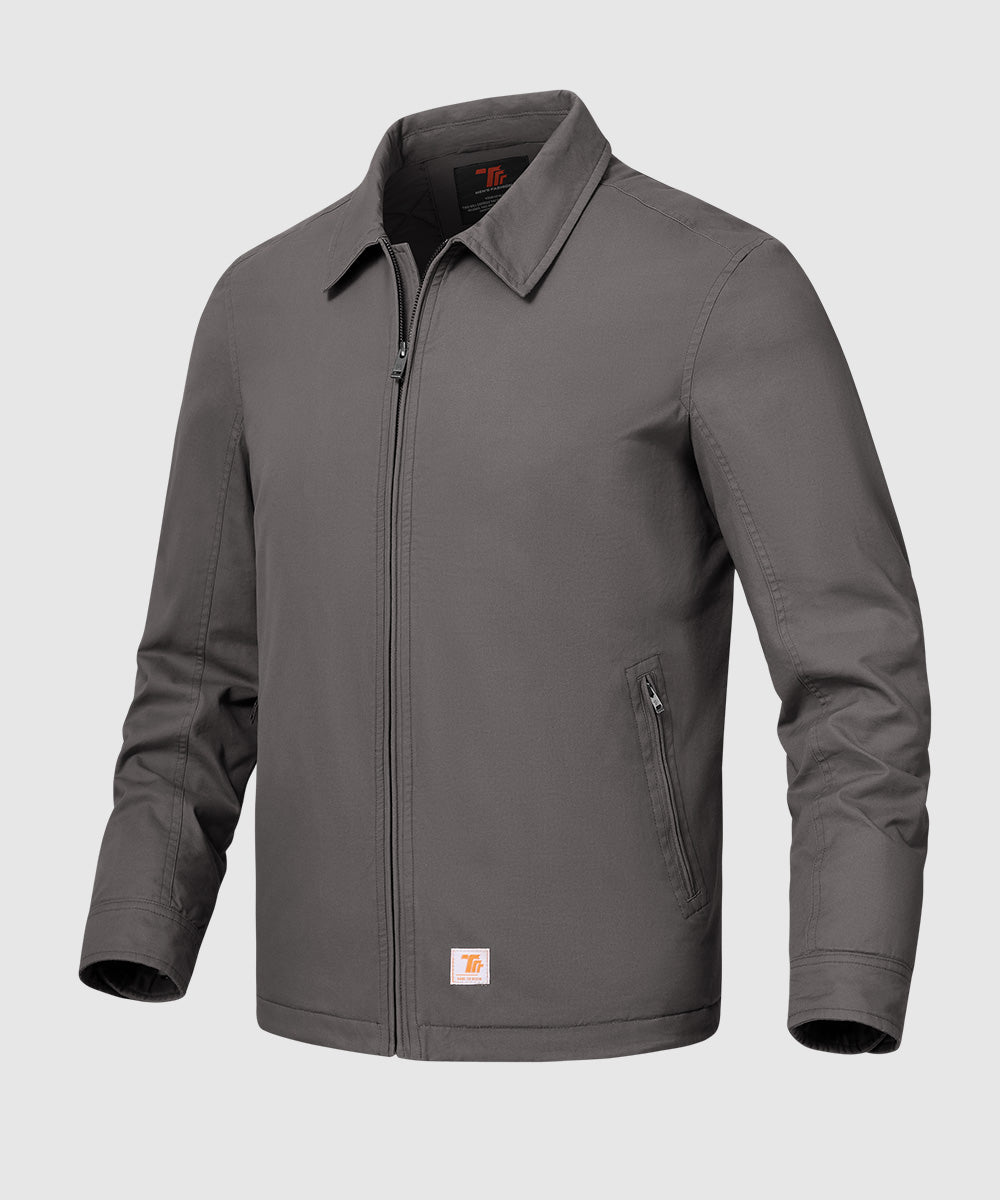 Men's Washed Cotton Insulated Active Jacket - TBMPOY