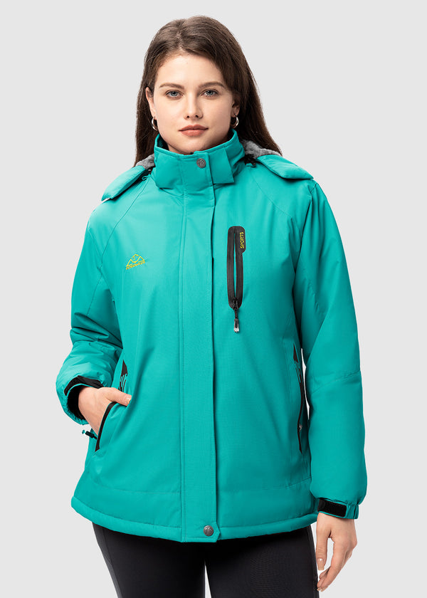Women's Water Resistant Fleece Lined Ski Jackets