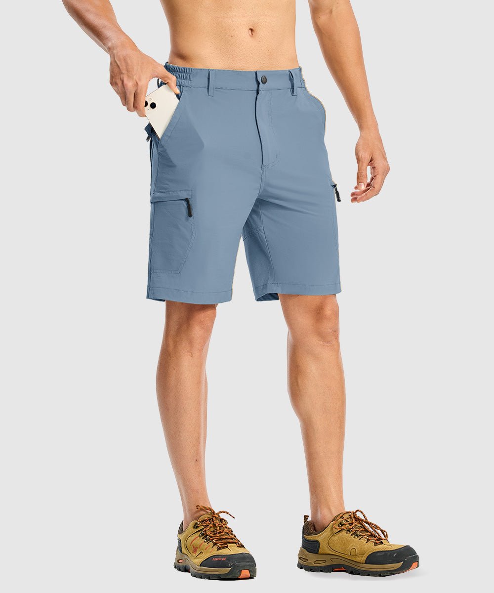 Men's Stretchy Quick Dry Cargo Hiking Shorts - TBMPOY