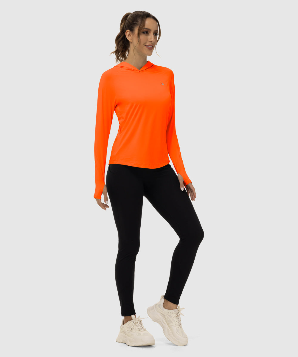 Women's UPF 50+ Sun Protection Hoodie Shirt - TBMPOY