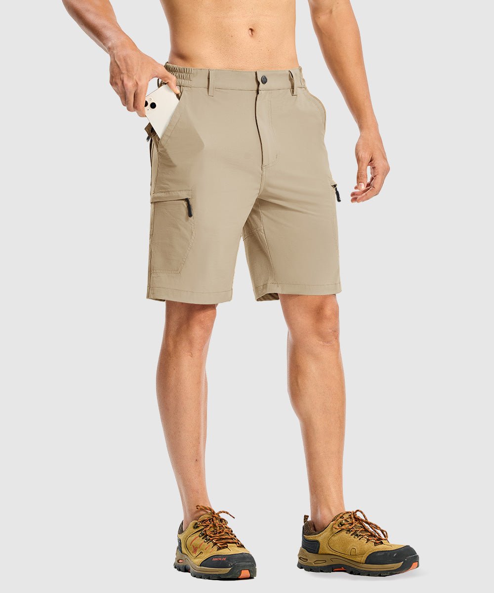 Men's Stretchy Quick Dry Cargo Hiking Shorts - TBMPOY