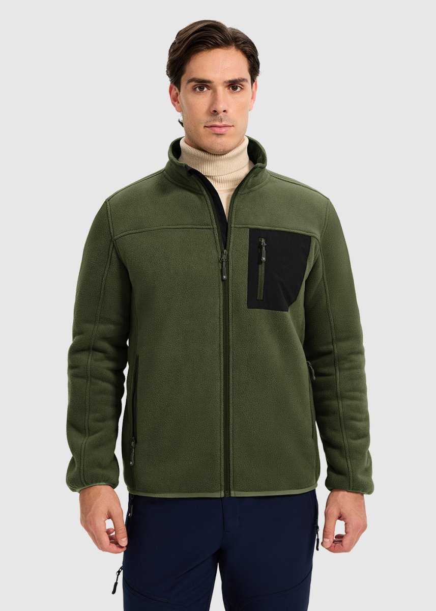 Men's Chest Pocket Fleece Jacket - TBMPOY