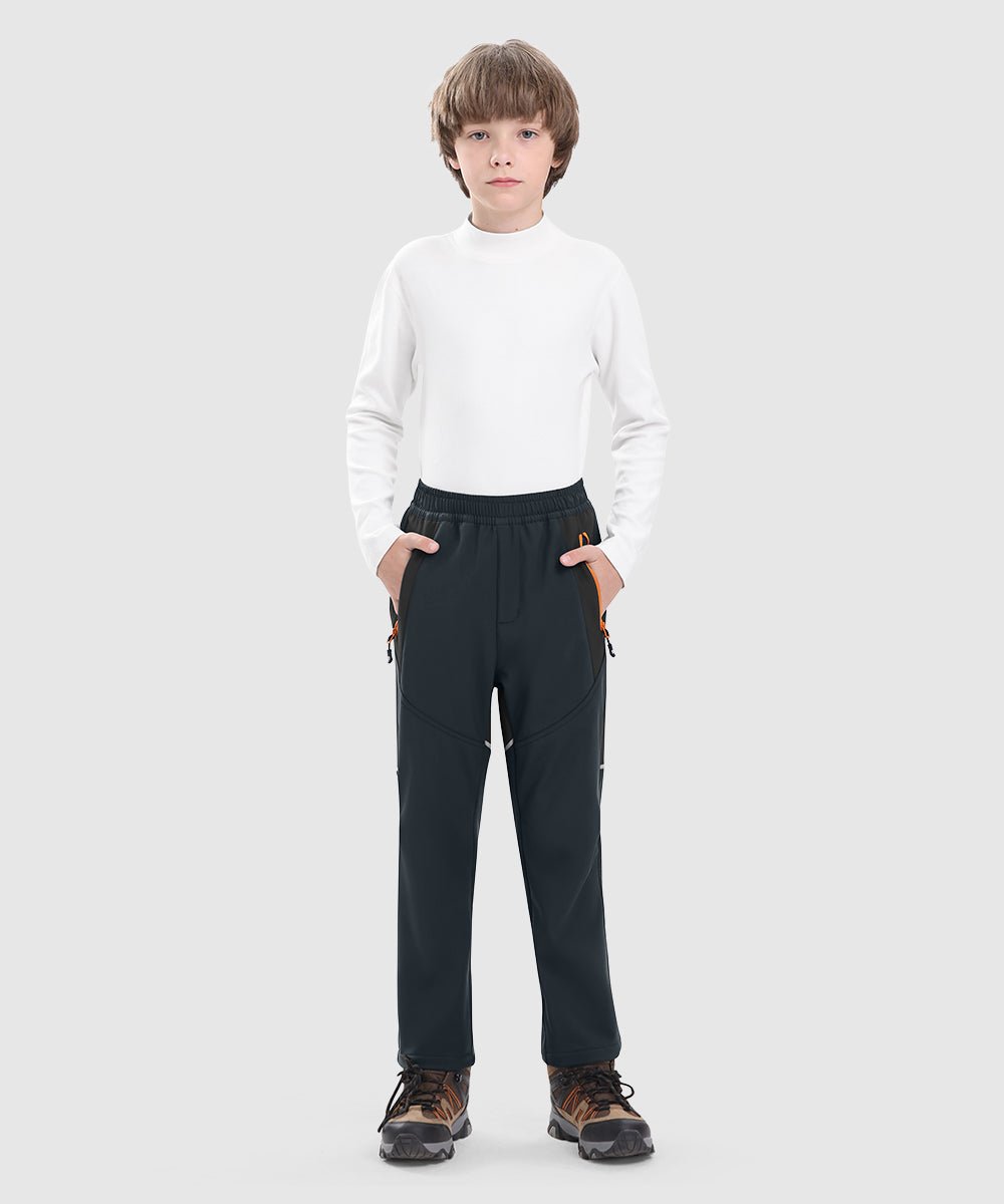 Boys' Outdoor Fleece - Lined Hiking Pants - TBMPOY