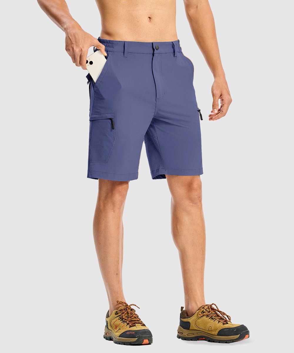 Men's Stretchy Quick Dry Cargo Hiking Shorts - TBMPOY