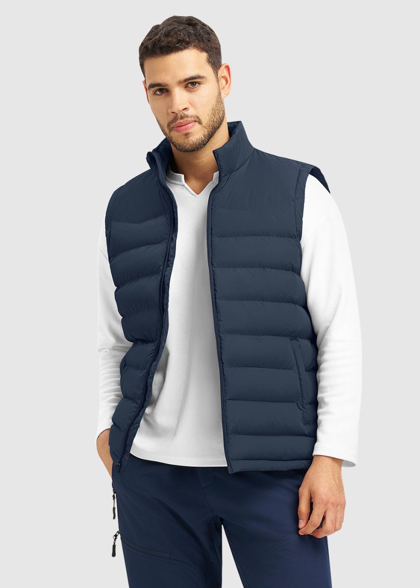 Men's Lightweight Puffer Quilted Sleeveless Jacket - TBMPOY