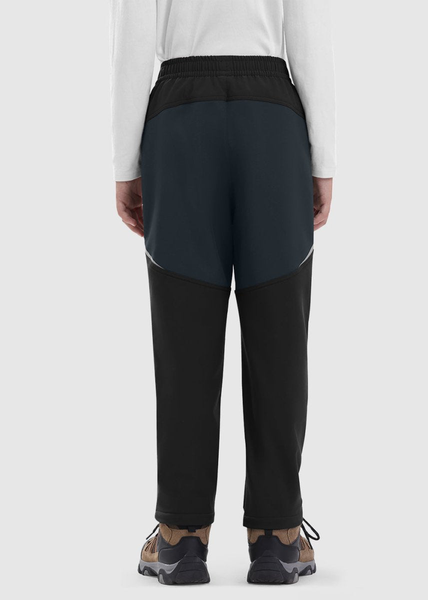 Boys' Outdoor Water Resistant Fleece - Lined Softshell Pants - TBMPOY