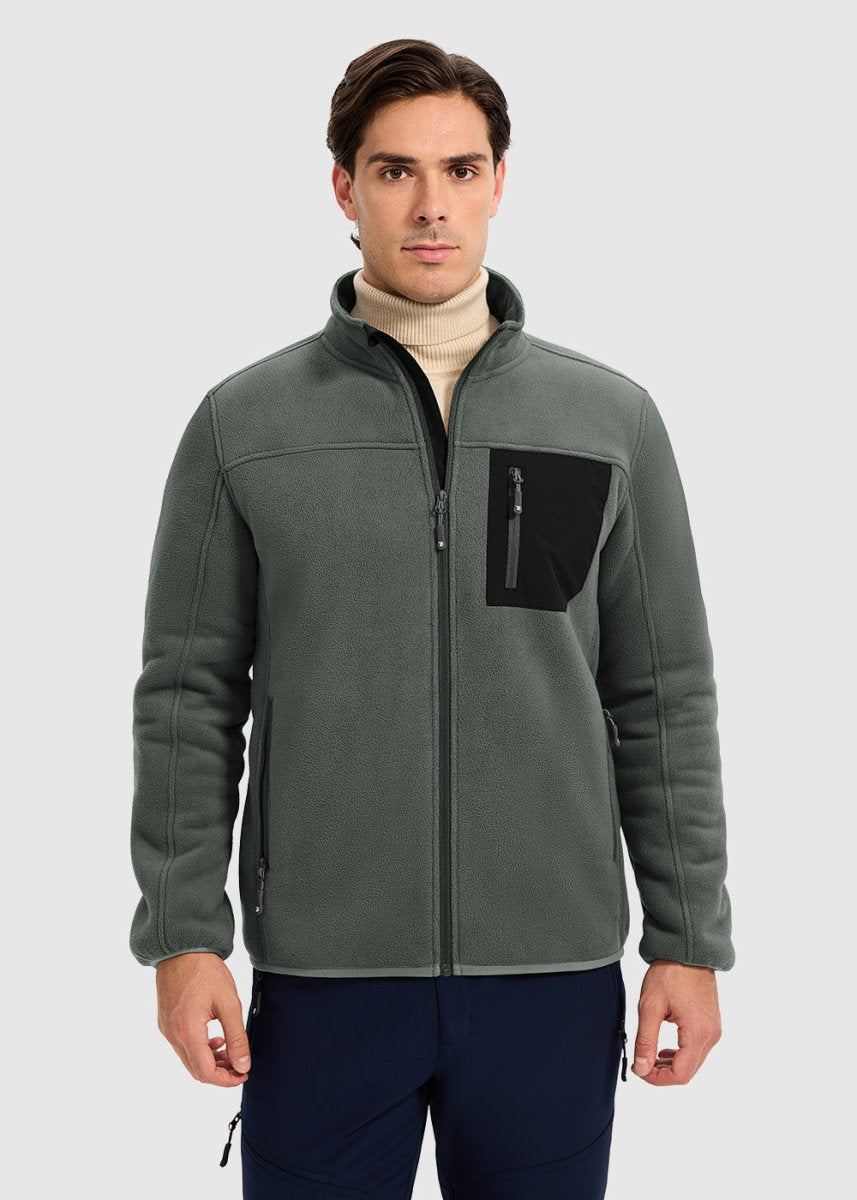 Men's Chest Pocket Fleece Jacket - TBMPOY
