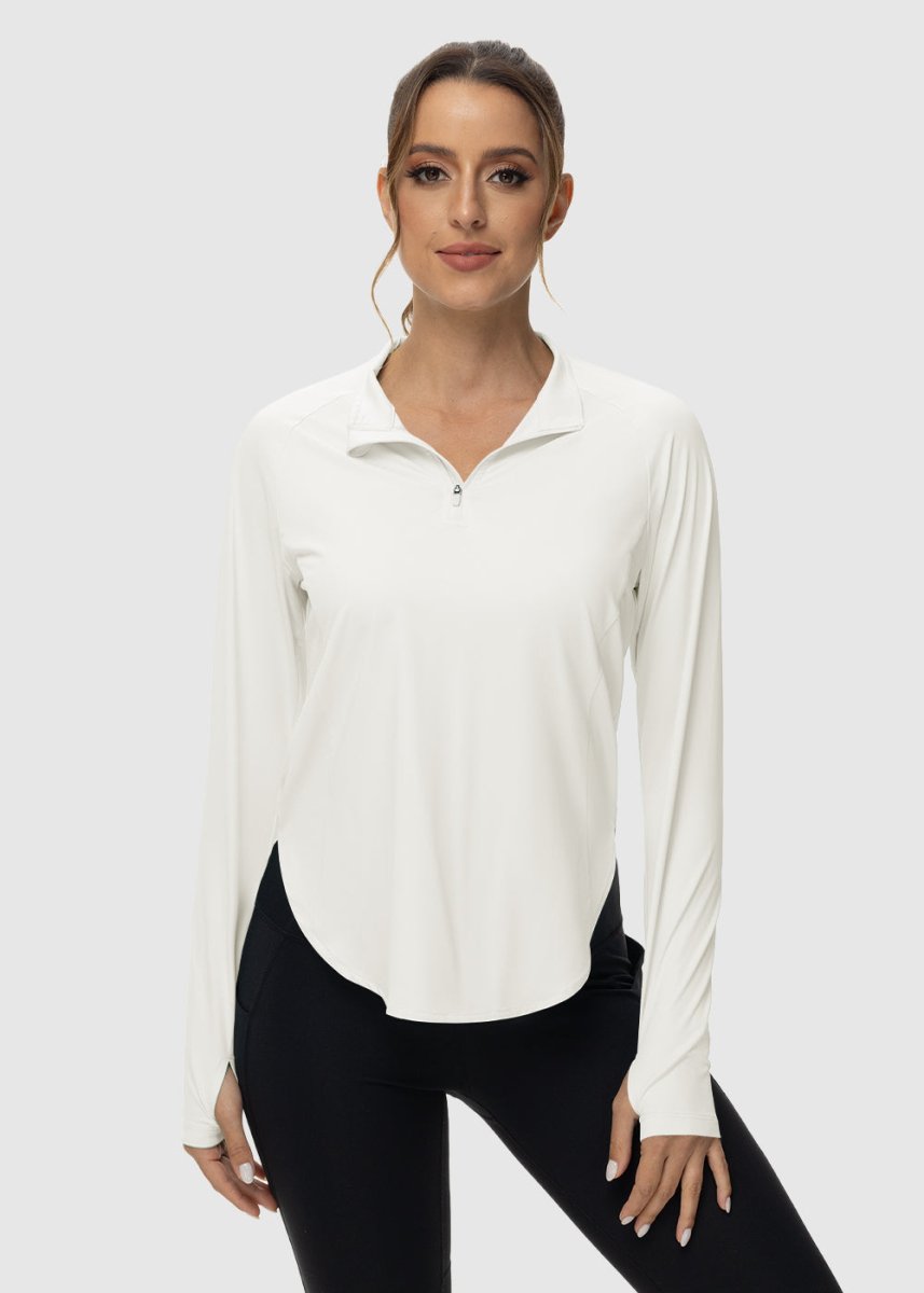 Women's Quarter Zip Sun Protection Garment - TBMPOY