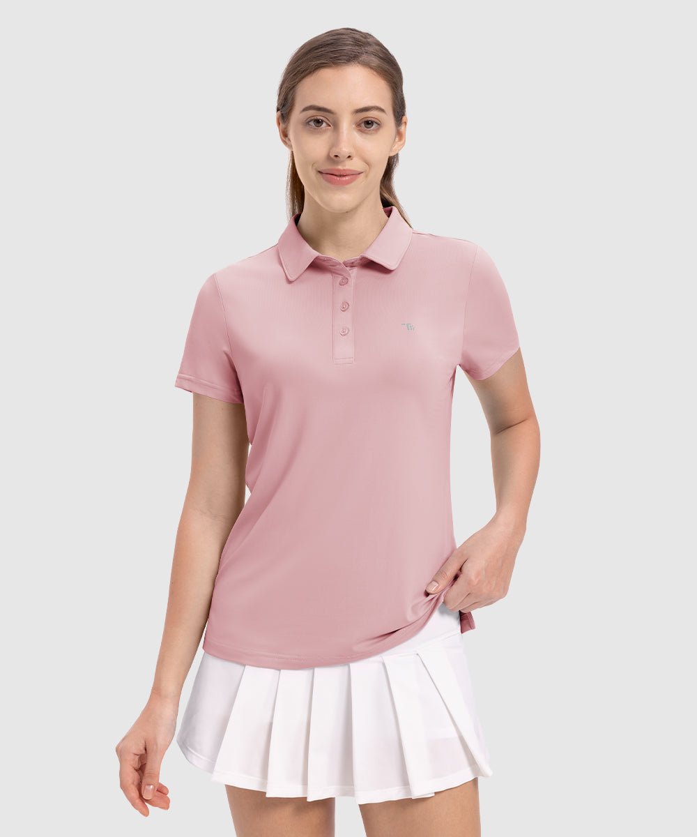 Women's 4 - Button Quick Dry Polo Shirts - TBMPOY