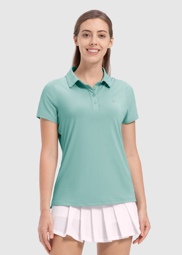 Women's 4 - Button Quick Dry Polo Shirts - TBMPOY