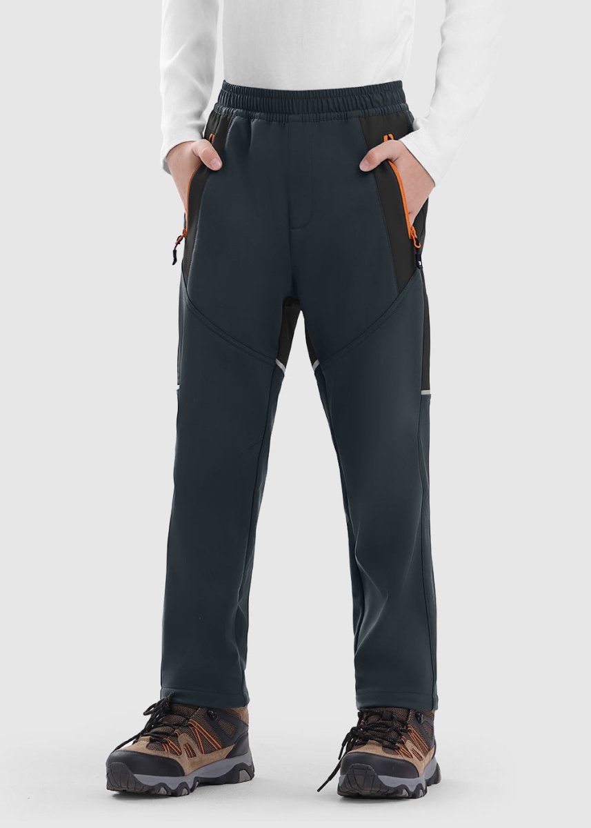 Boys' Outdoor Fleece - Lined Hiking Pants - TBMPOY
