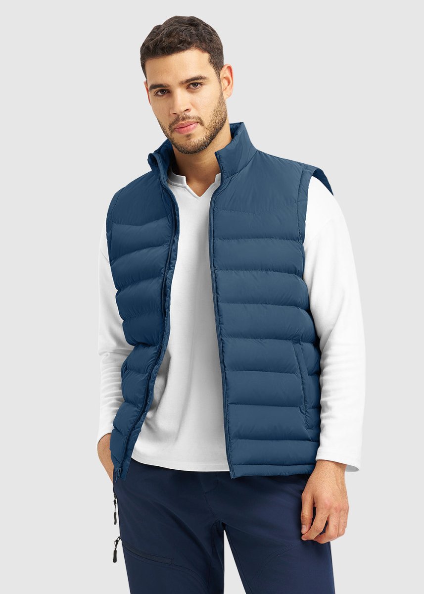 Men's Lightweight Puffer Quilted Sleeveless Jacket - TBMPOY