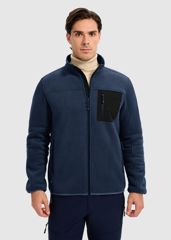 Men's Chest Pocket Fleece Jacket - TBMPOY