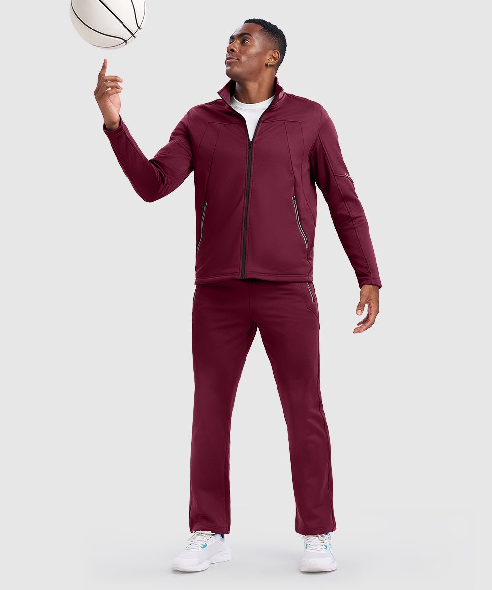 Men's Stand Collar Cold - proof Running Fitness Suit - TBMPOY