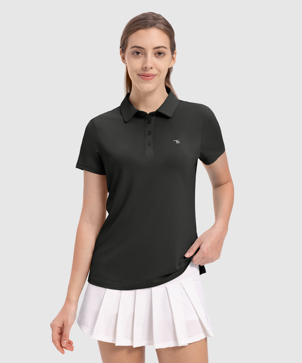 Women's 4 - Button Quick Dry Polo Shirts - TBMPOY