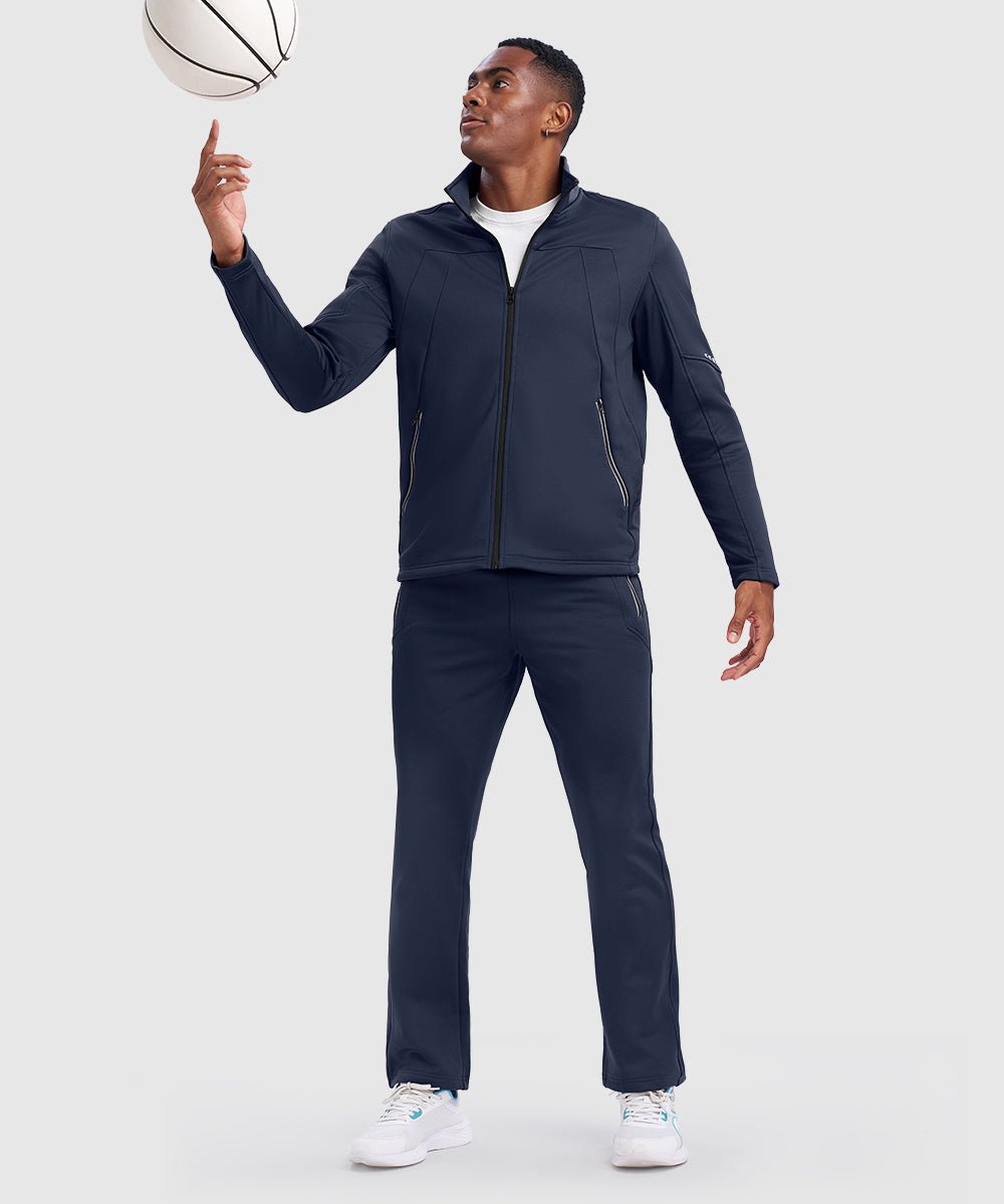 Men's Stand Collar Cold - proof Running Fitness Suit - TBMPOY