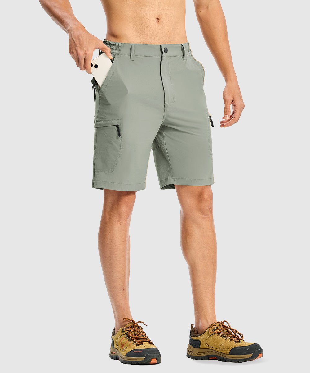 Men's Stretchy Quick Dry Cargo Hiking Shorts - TBMPOY