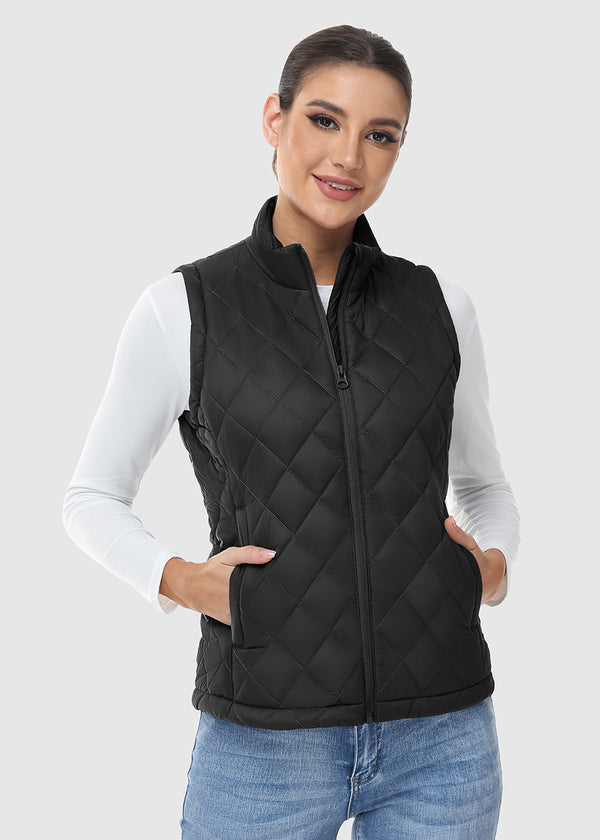 Women's Lightweight&Soft Nylon Fleece Vest