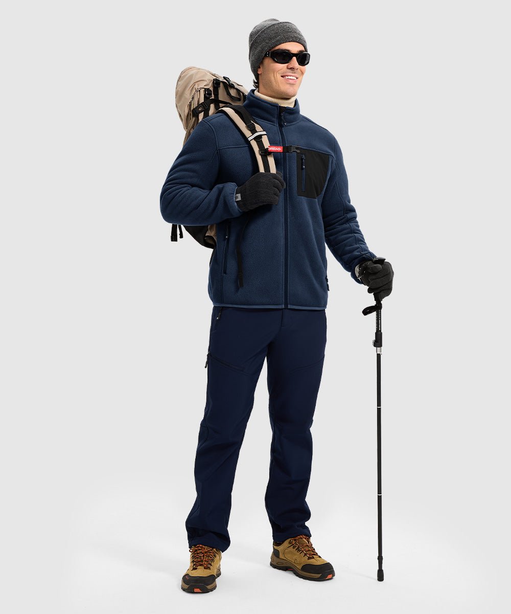 Men's Chest Pocket Fleece Jacket - TBMPOY