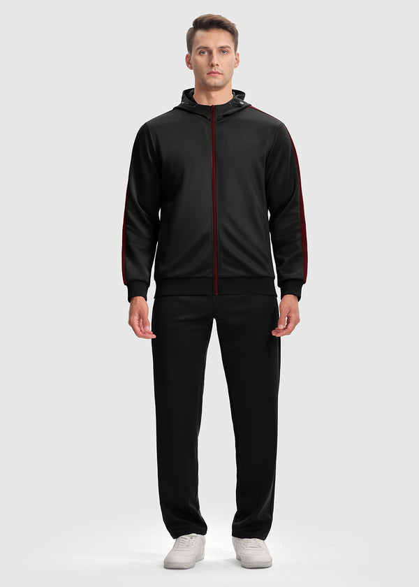 Men's Long Sleeve Causal Full Zip Tracksuits