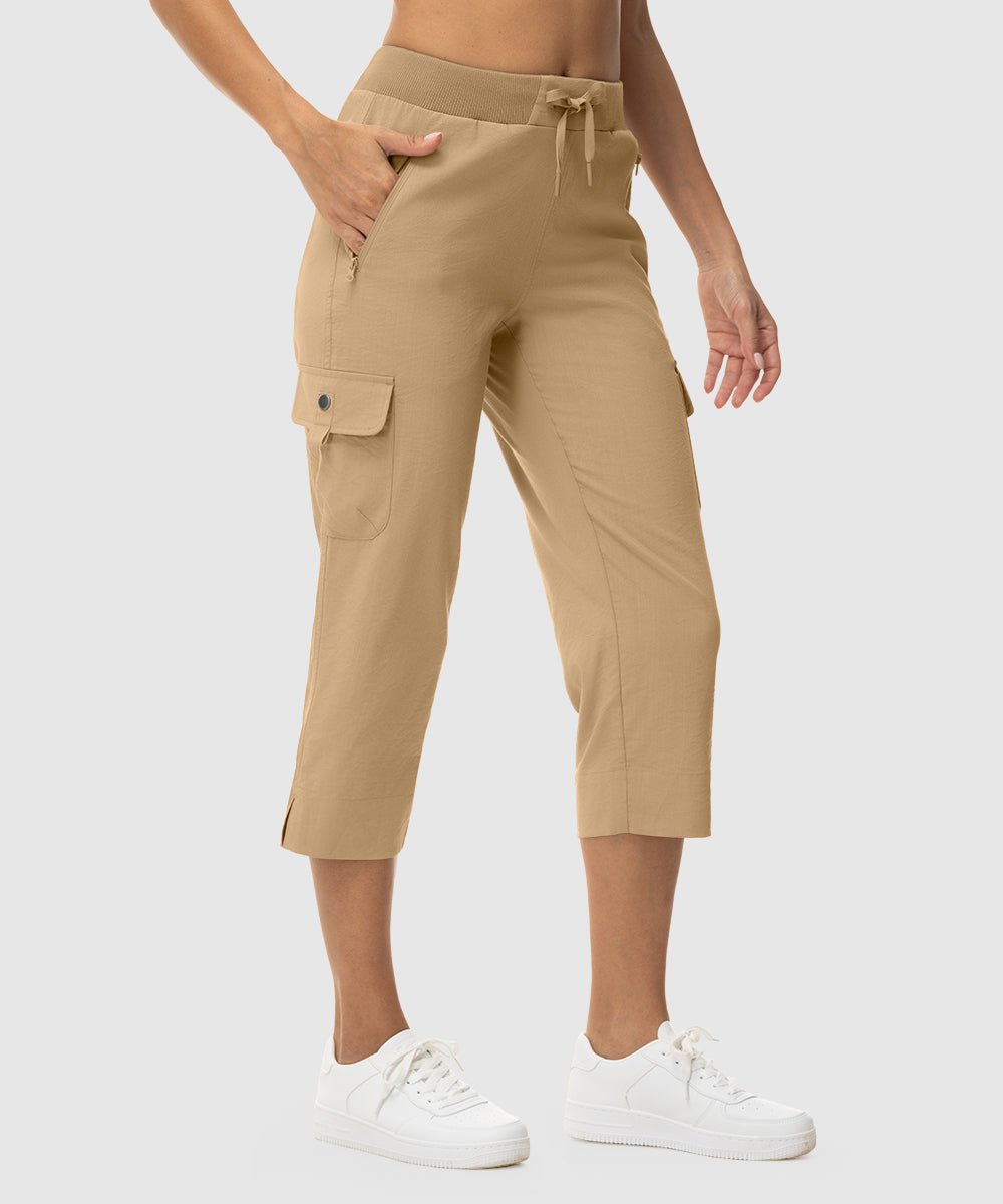 Women's Outdoor Athletic Travel Casual Cropped Pants - TBMPOY