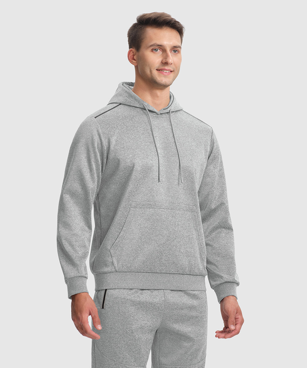 Men's Hooded Pullover and Rib Knit Cuff Pants Lounge Sets - TBMPOY