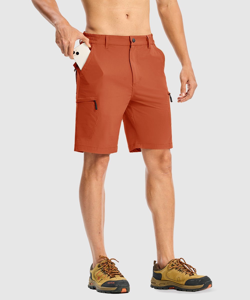 Men's Stretchy Quick Dry Cargo Hiking Shorts - TBMPOY