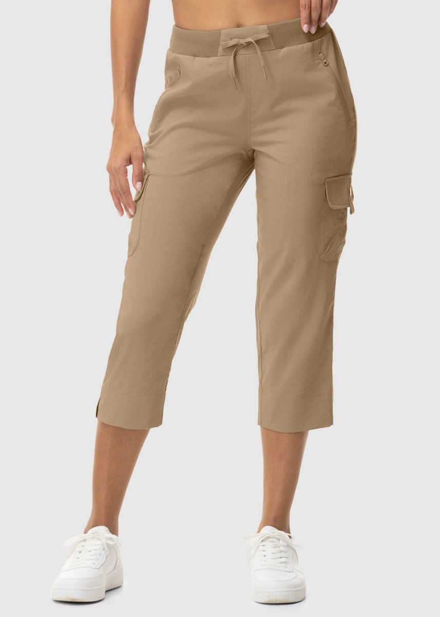 Women's Outdoor Athletic Travel Casual Cropped Pants - TBMPOY