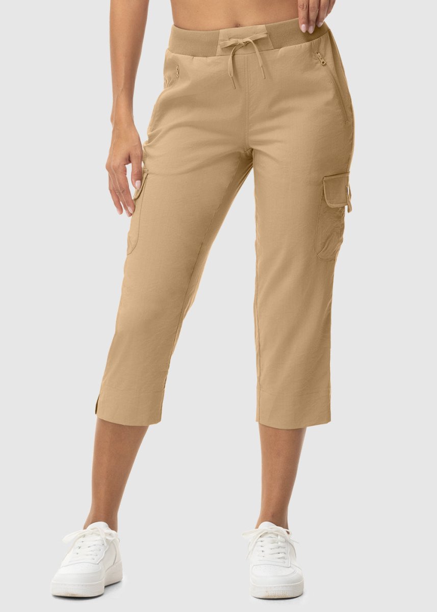 Women's Outdoor Athletic Travel Casual Cropped Pants - TBMPOY