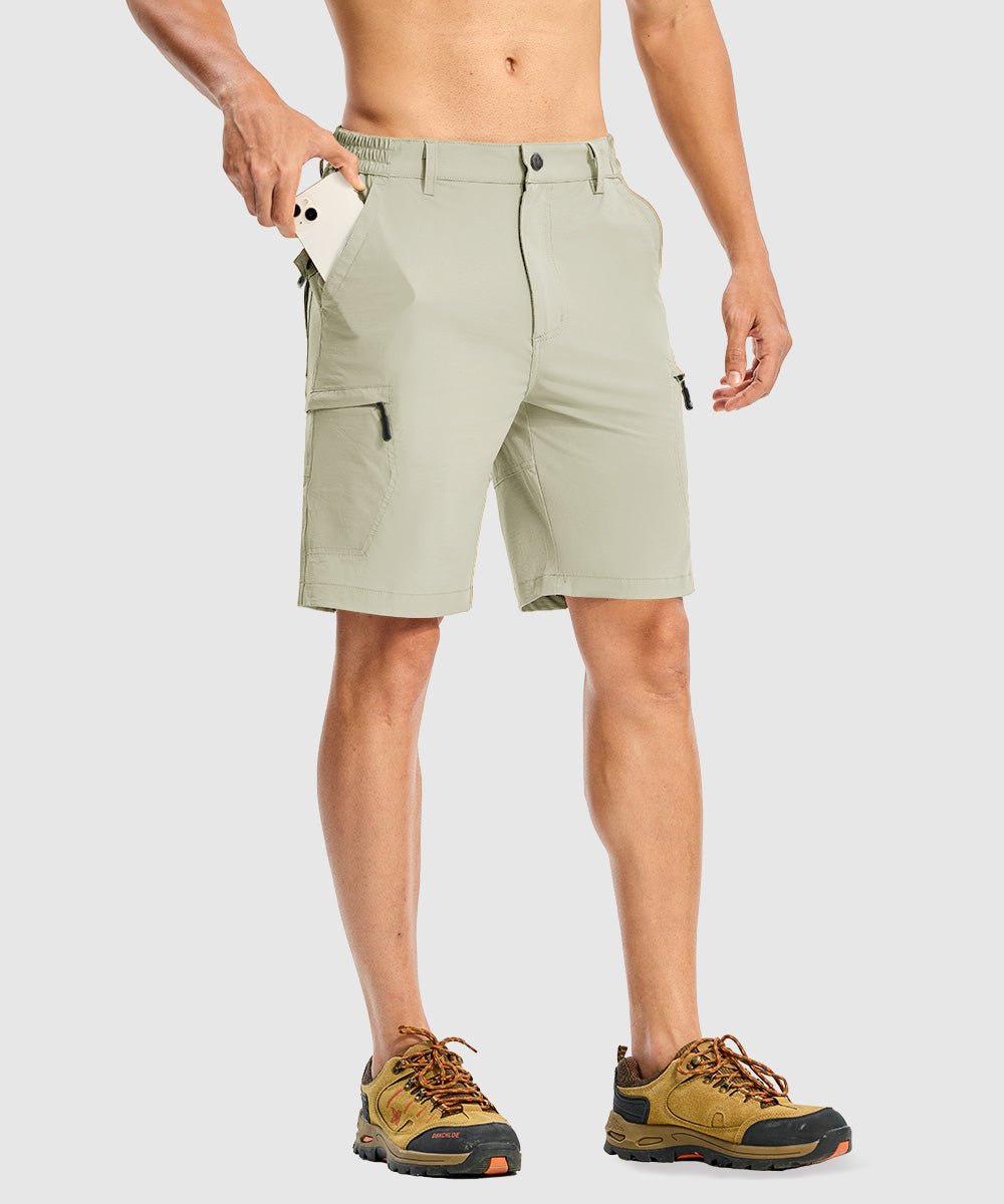 Men's Stretchy Quick Dry Cargo Hiking Shorts - TBMPOY