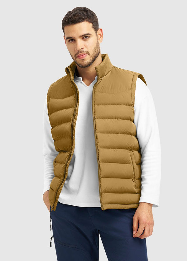 Men's Lightweight Puffer Quilted Sleeveless Jacket - TBMPOY