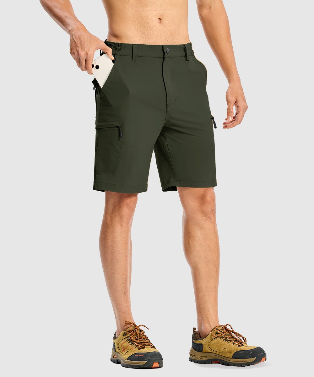 Men's Stretchy Quick Dry Cargo Hiking Shorts - TBMPOY