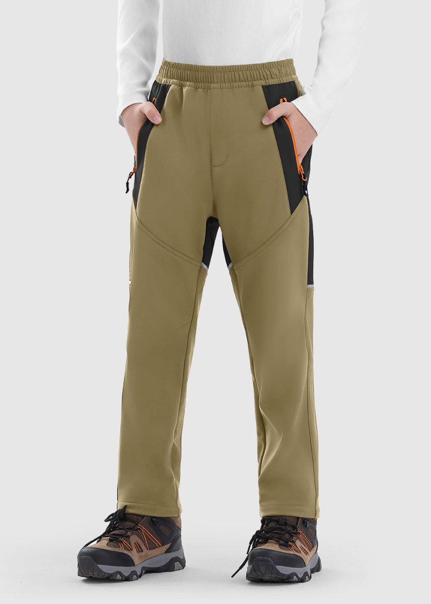 Boys' Outdoor Fleece - Lined Hiking Pants - TBMPOY