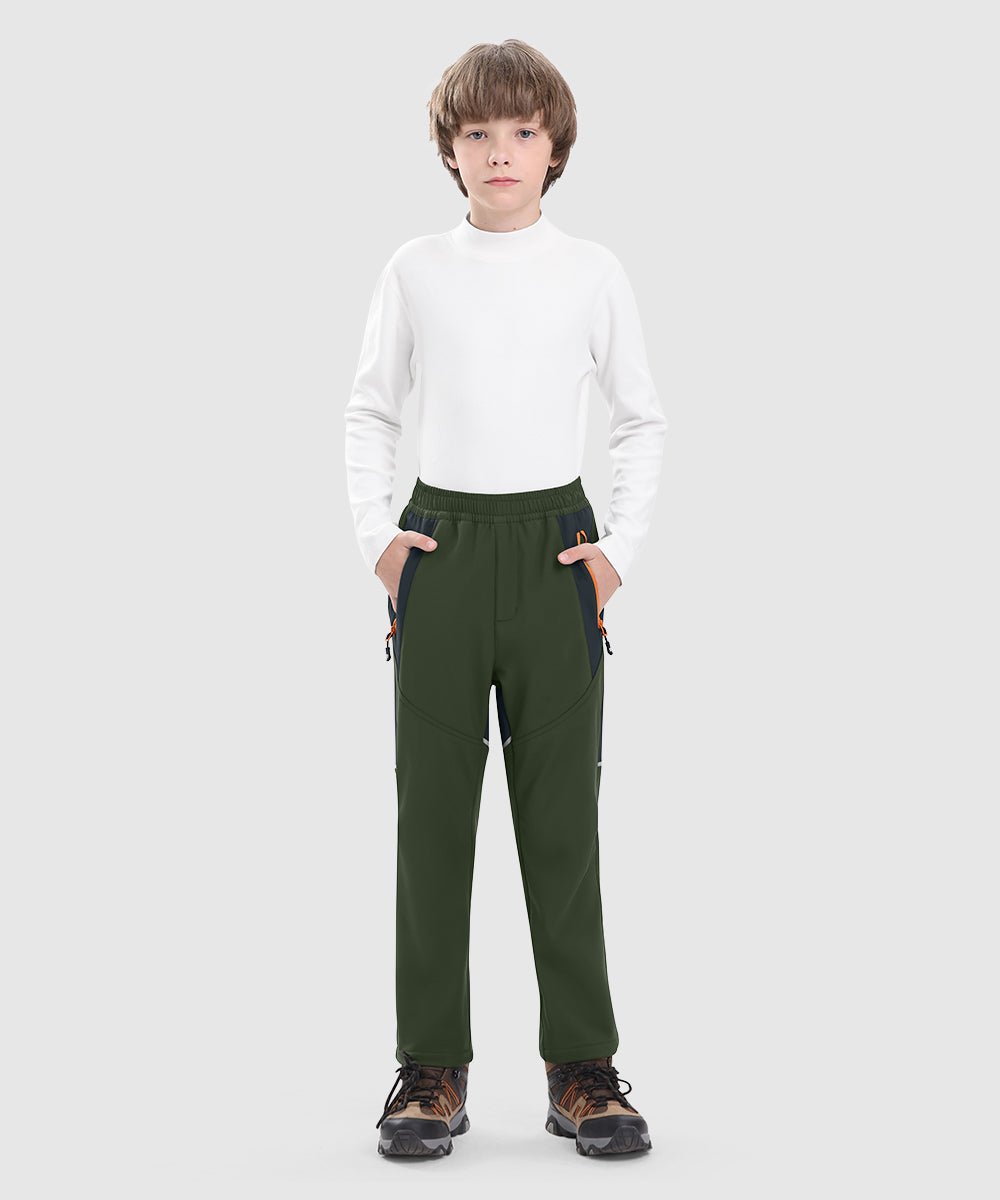 Boys' Outdoor Fleece - Lined Hiking Pants - TBMPOY