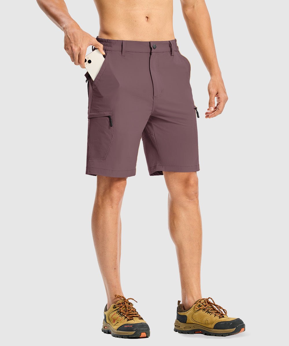 Men's Stretchy Quick Dry Cargo Hiking Shorts - TBMPOY
