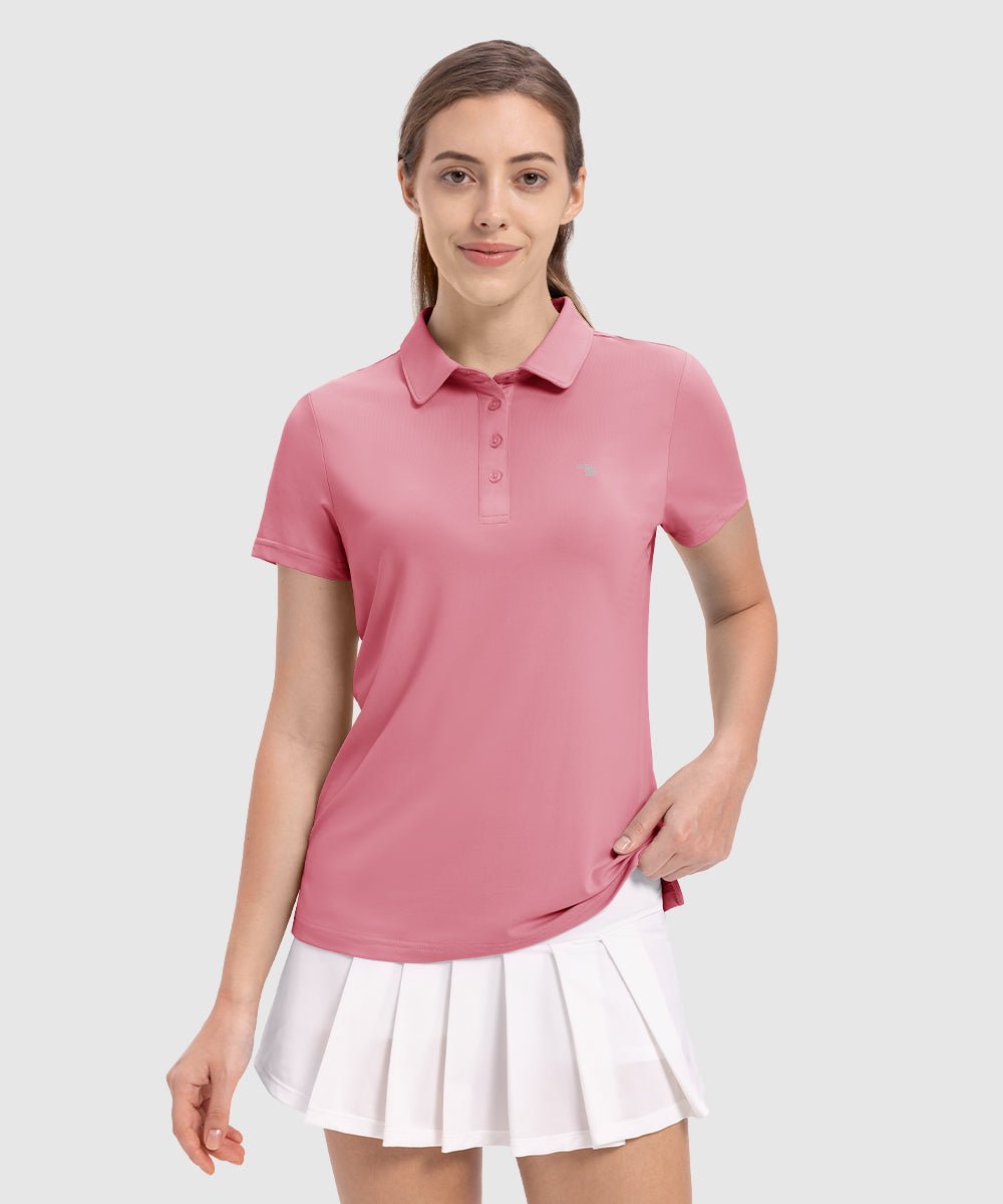 Women's 4 - Button Quick Dry Polo Shirts - TBMPOY