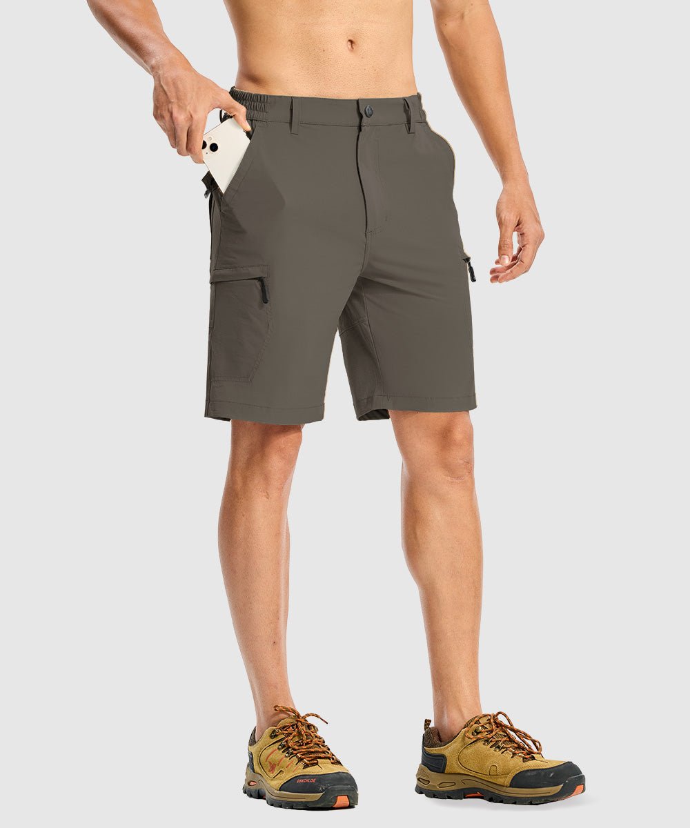Men's Stretchy Quick Dry Cargo Hiking Shorts - TBMPOY