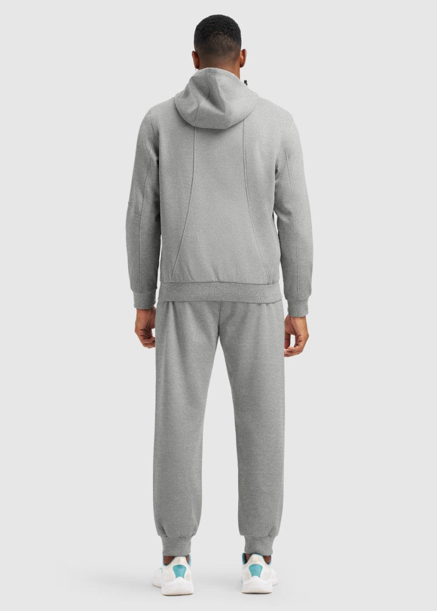 Men's Jogging Workout Gym Warm Up Suits With Hood - TBMPOY