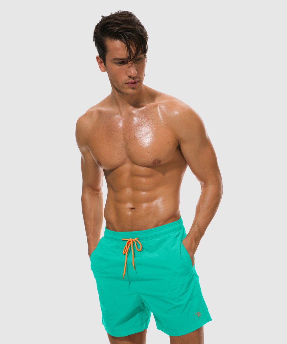 Men's Quick Dry Beach Shorts Swim Trunks - TBMPOY